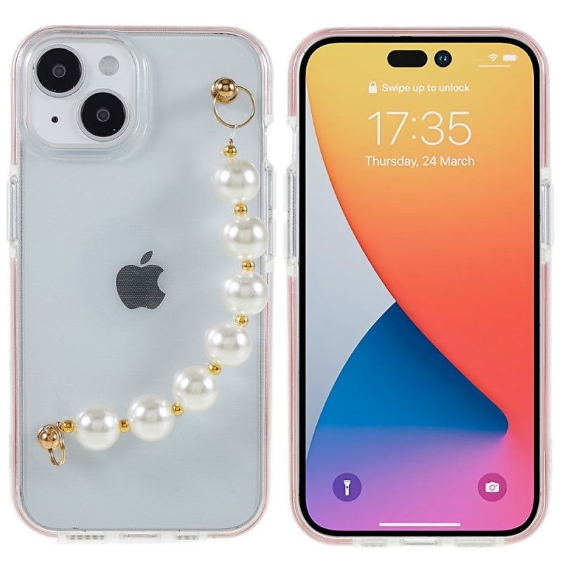 Kryt Na iPhone 14 Plus Korálky Silikonového Náramku