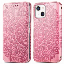 Kryty Na Mobil Na iPhone 14 Plus Flipové Pouzdro Mandala