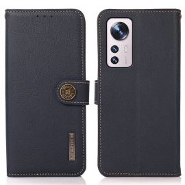 Flipové Pouzdro Na Xiaomi 12 / 12X Khazneh Rfid Pravá Kůže