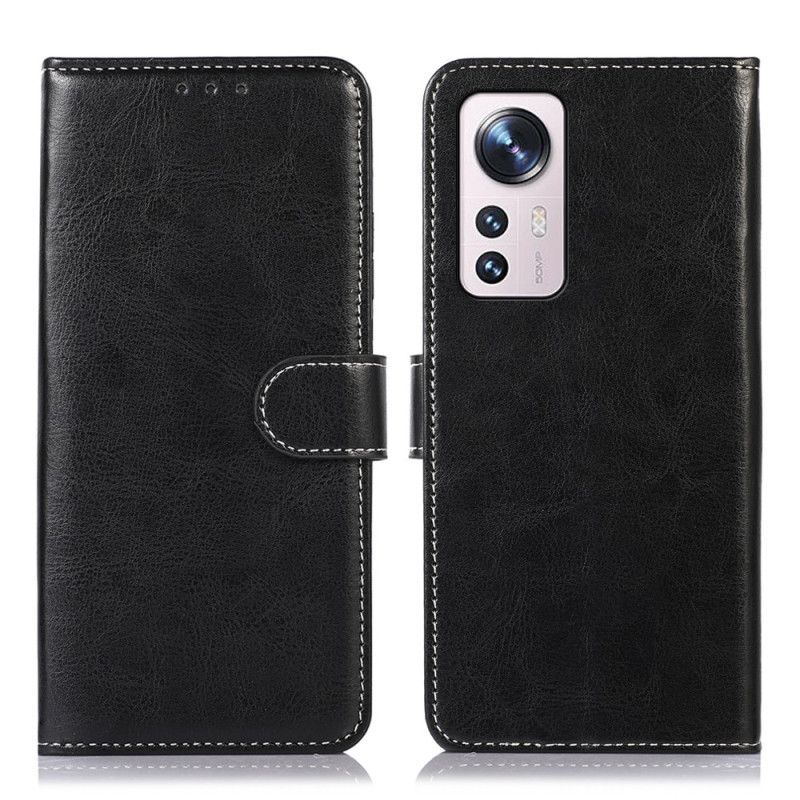 Flipové Pouzdro Na Xiaomi 12 / 12X Odkryté Švy