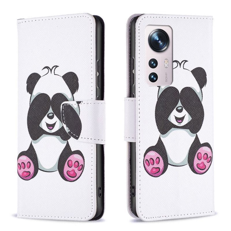 Flipové Pouzdro Na Xiaomi 12 / 12X Panda Zábava