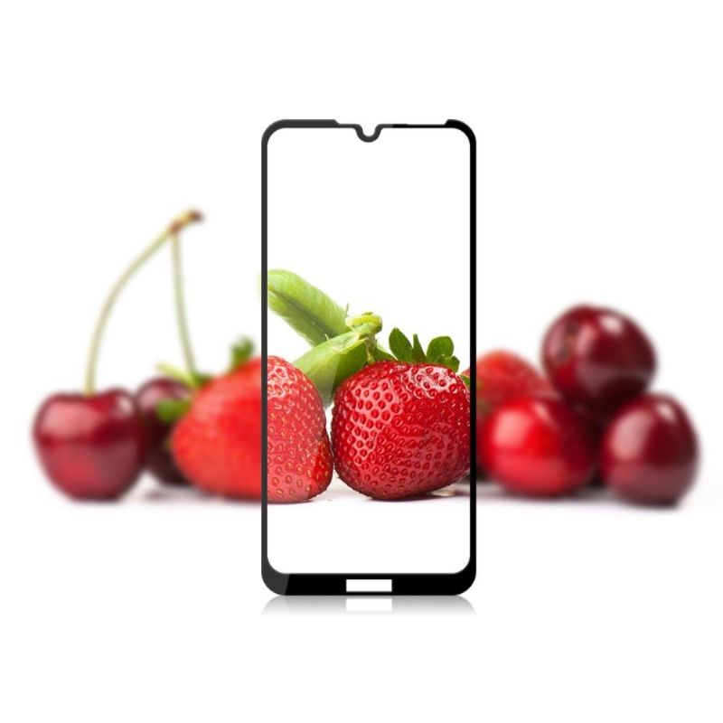 Huawei Y7 2019 – Ochranné Tvrzené Sklo V Plné Velikosti – Černá