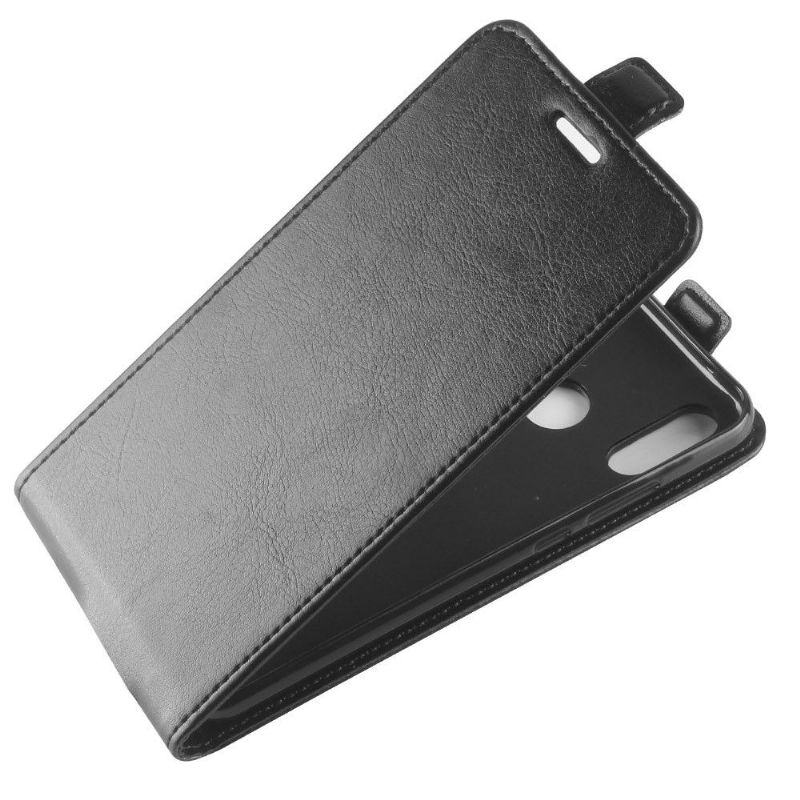 Kožené Pouzdro Folio Na Huawei Y7 2019 Flipové Pouzdro Vertikální Umělá Kůže