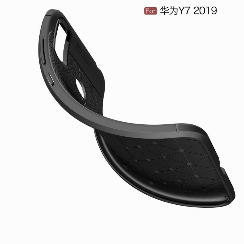 Kryt Na Huawei Y7 2019 Gel Pro Konečnou Úpravu Umělé Kůže