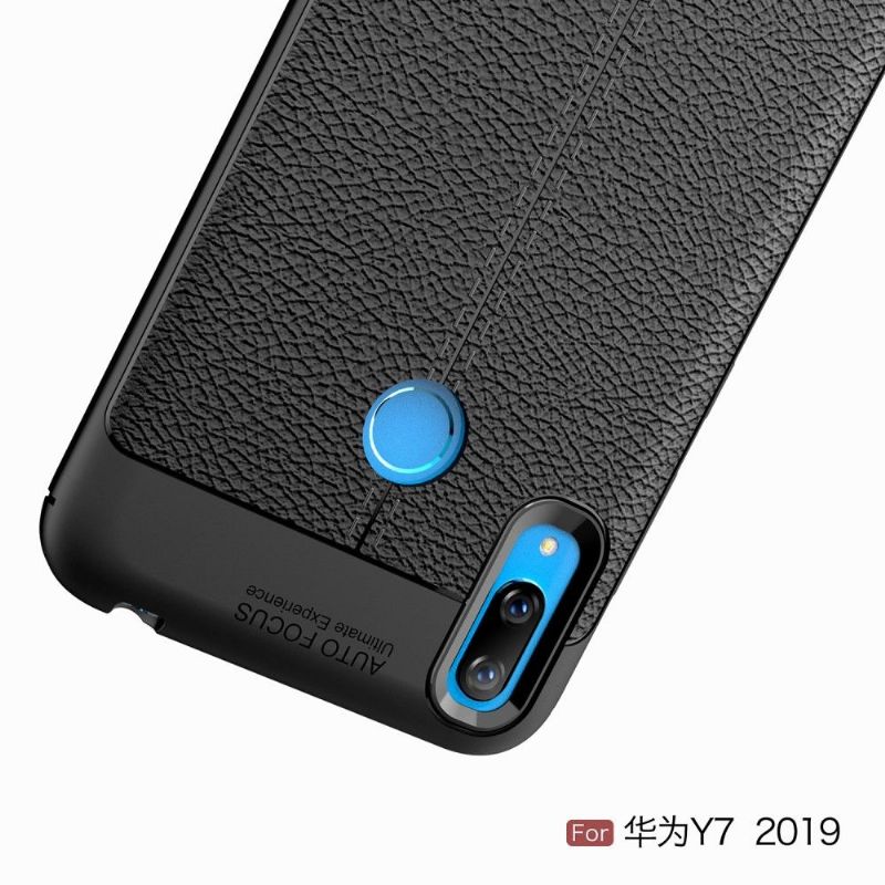 Kryt Na Huawei Y7 2019 Gel Pro Konečnou Úpravu Umělé Kůže
