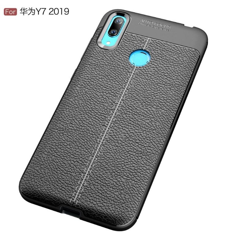 Kryt Na Huawei Y7 2019 Gel Pro Konečnou Úpravu Umělé Kůže