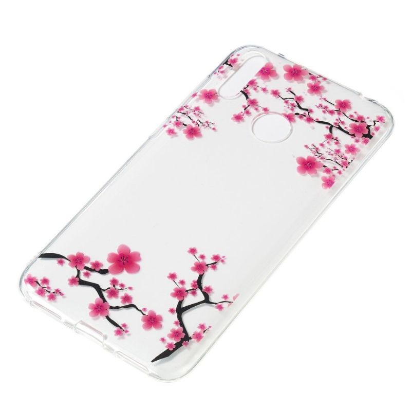 Kryt Na Huawei Y7 2019 Kvetoucí Větve Průhledné