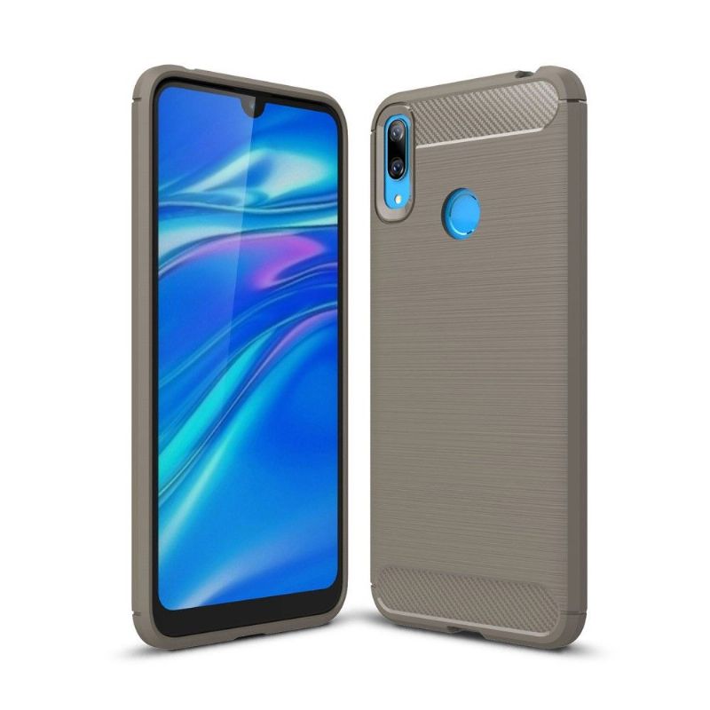 Kryt Na Huawei Y7 2019 Uhlíkový Kartáčovaný Gel