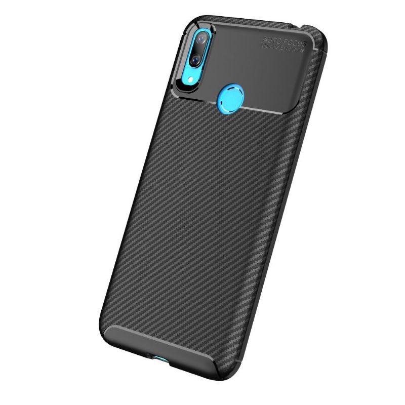 Kryty Na Mobil Na Huawei Y7 2019 Elegantní Černý Karbon