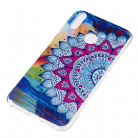 Kryty Na Mobil Na Huawei Y7 2019 Mandala Svítící Květina