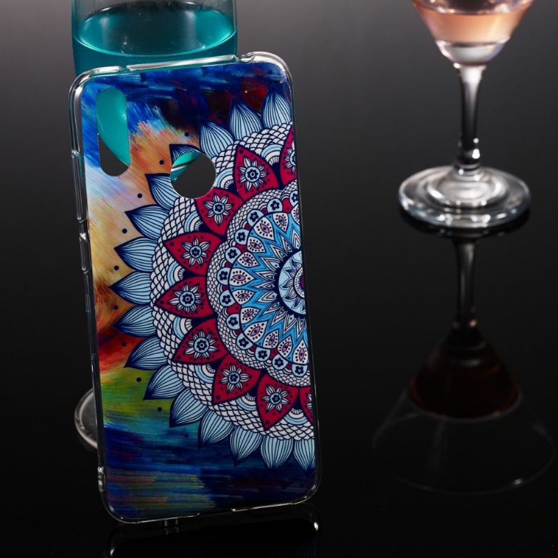 Kryty Na Mobil Na Huawei Y7 2019 Mandala Svítící Květina