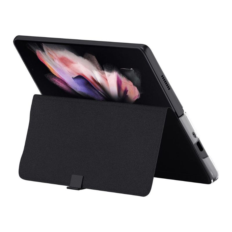 Flipové Pouzdro Na Samsung Galaxy Z Fold 3 5G Kožené Pouzdro Zelená