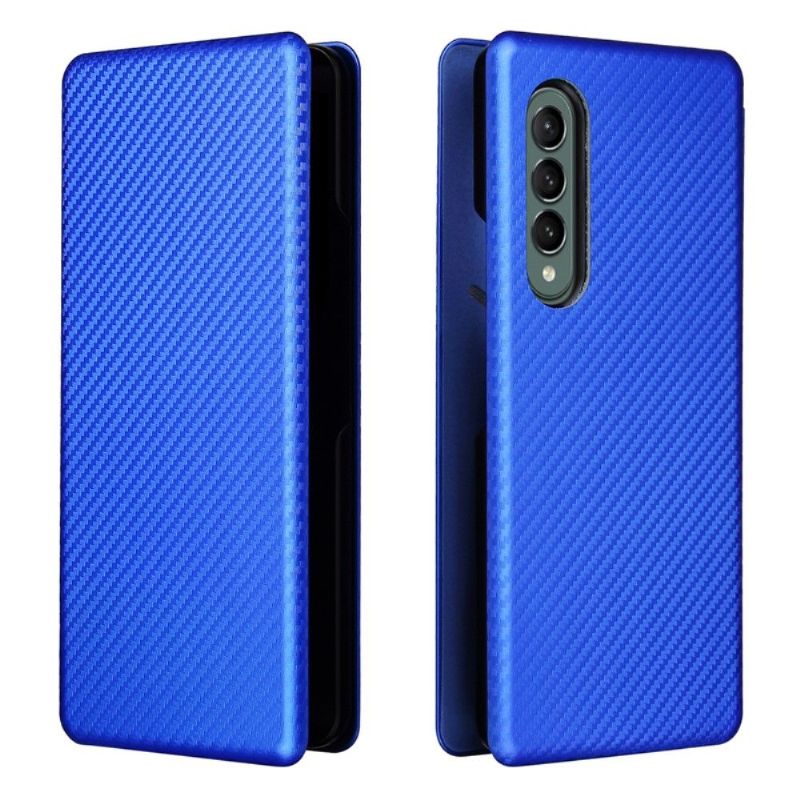 Flipové Pouzdro Na Samsung Galaxy Z Fold 3 5G Koženka Z Uhlíkových Vláken