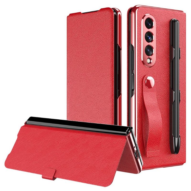 Flipové Pouzdro Na Samsung Galaxy Z Fold 3 5G Obchodní Fialová