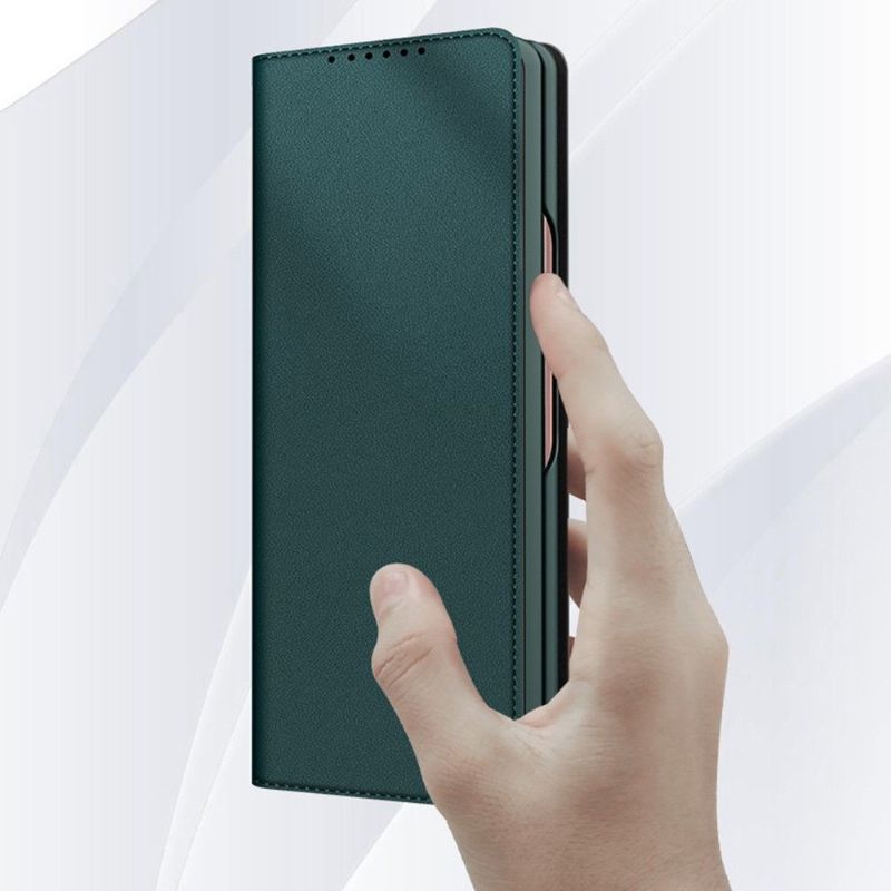 Kryt Flipové Pouzdro Na Samsung Galaxy Z Fold 3 5G Kůže