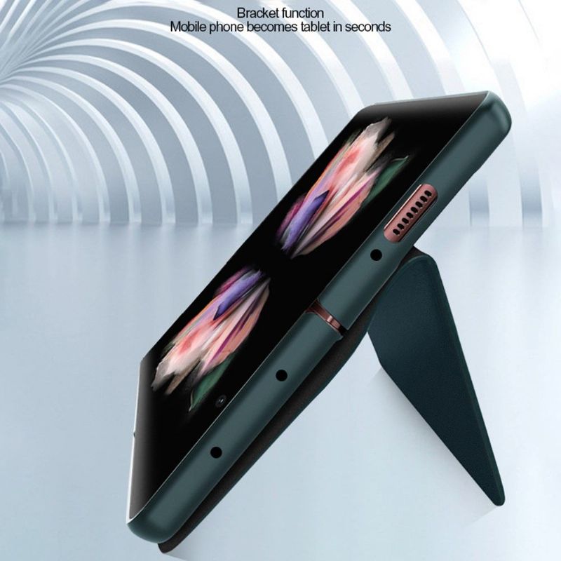 Kryt Flipové Pouzdro Na Samsung Galaxy Z Fold 3 5G Kůže