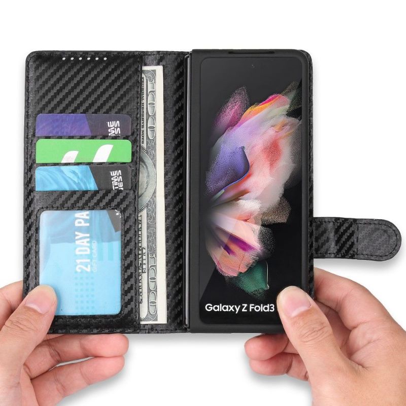Kryt Flipové Pouzdro Na Samsung Galaxy Z Fold 3 5G Odnímatelné Skořepinové Švy
