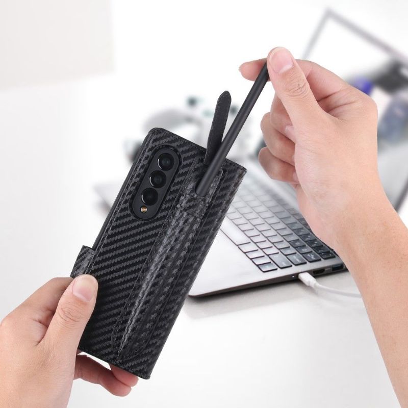 Kryt Flipové Pouzdro Na Samsung Galaxy Z Fold 3 5G Odnímatelné Skořepinové Švy