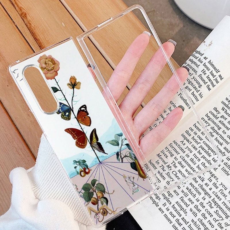 Kryt Na Samsung Galaxy Z Fold 3 5G Barevní Motýli