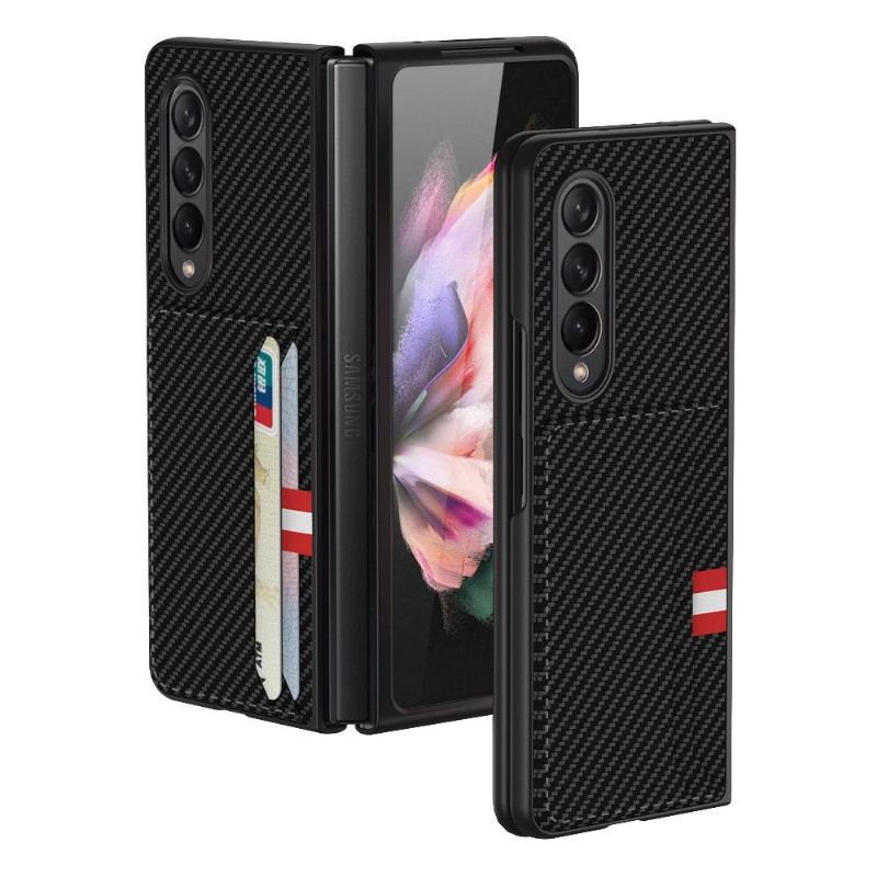 Kryt Na Samsung Galaxy Z Fold 3 5G Držák Karbonové Karty