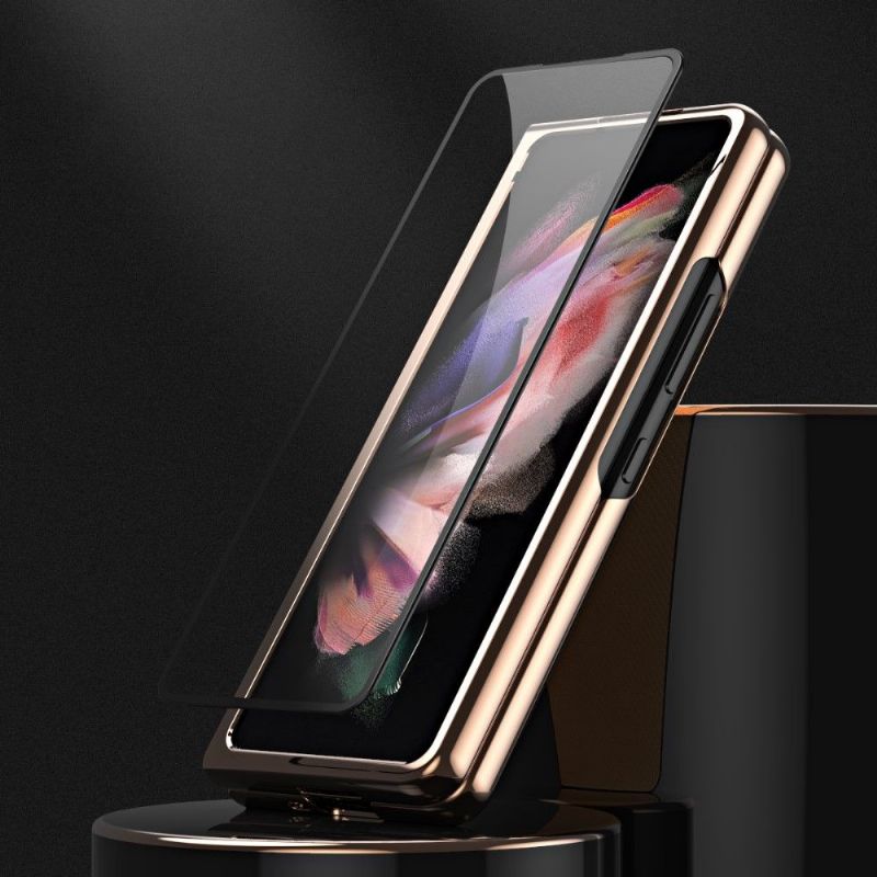 Kryt Na Samsung Galaxy Z Fold 3 5G Karbon + Ochranný Film
