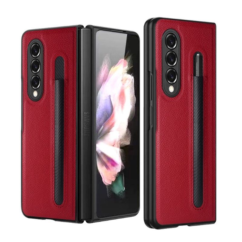 Kryt Na Samsung Galaxy Z Fold 3 5G Kožený Efekt