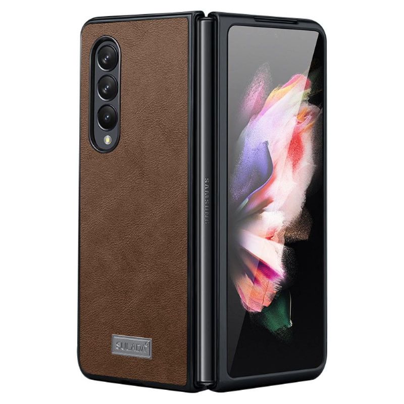 Kryt Na Samsung Galaxy Z Fold 3 5G Kožený Efekt Sulada