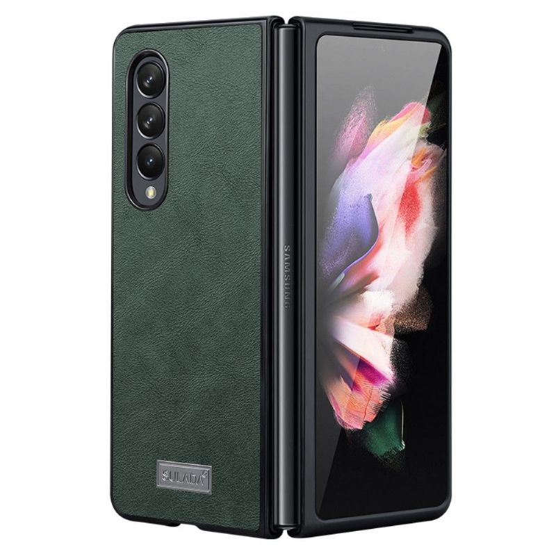 Kryt Na Samsung Galaxy Z Fold 3 5G Kožený Efekt Sulada