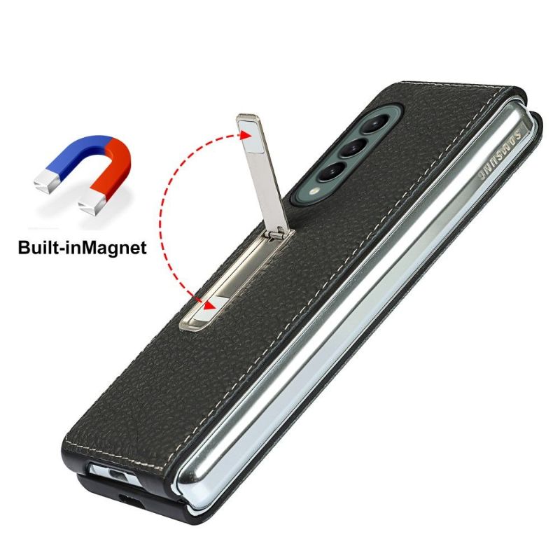 Kryt Na Samsung Galaxy Z Fold 3 5G Odkryté Šití Kůže