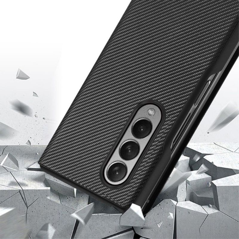 Kryt Na Samsung Galaxy Z Fold 3 5G Textura Uhlíkových Vláken