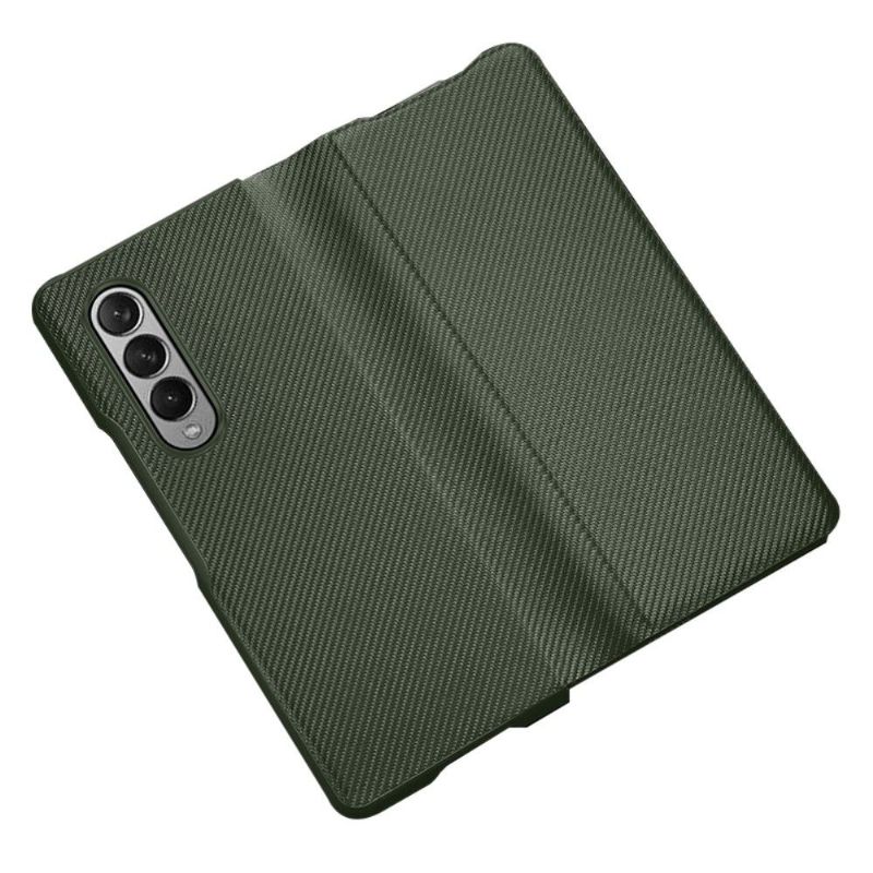Kryt Na Samsung Galaxy Z Fold 3 5G Textura Uhlíkových Vláken