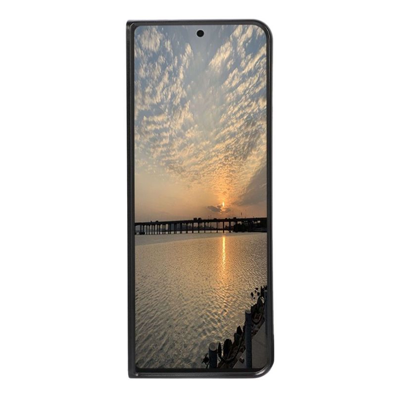Kryt Na Samsung Galaxy Z Fold 3 5G Vintage Umělý Kožený Jazz