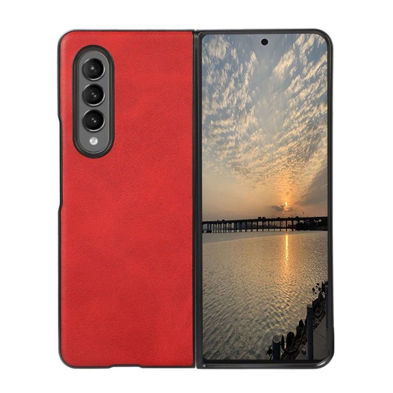 Kryt Na Samsung Galaxy Z Fold 3 5G Vintage Umělý Kožený Jazz