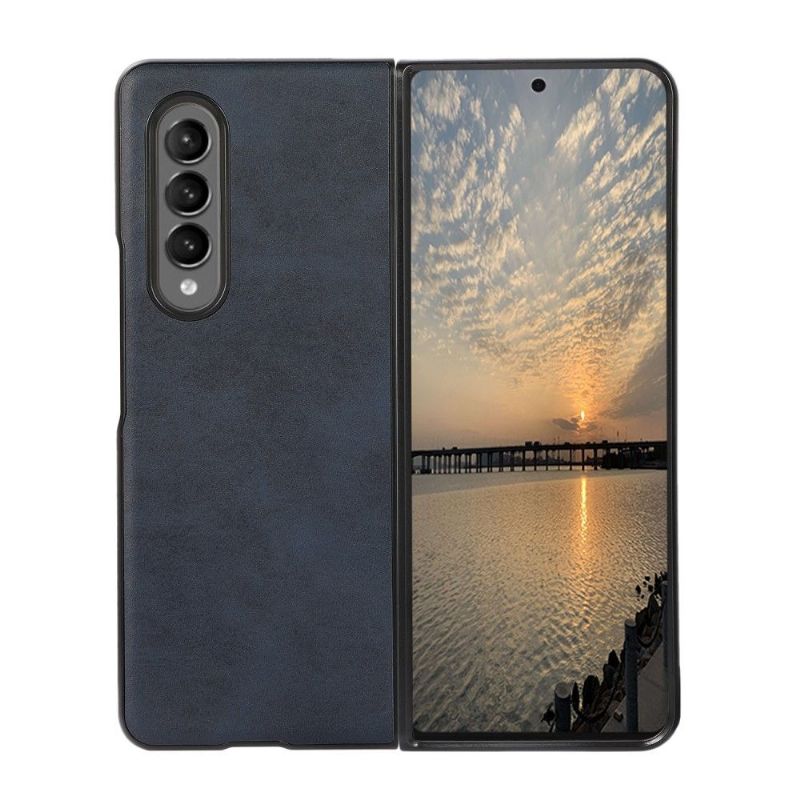 Kryt Na Samsung Galaxy Z Fold 3 5G Vintage Umělý Kožený Jazz