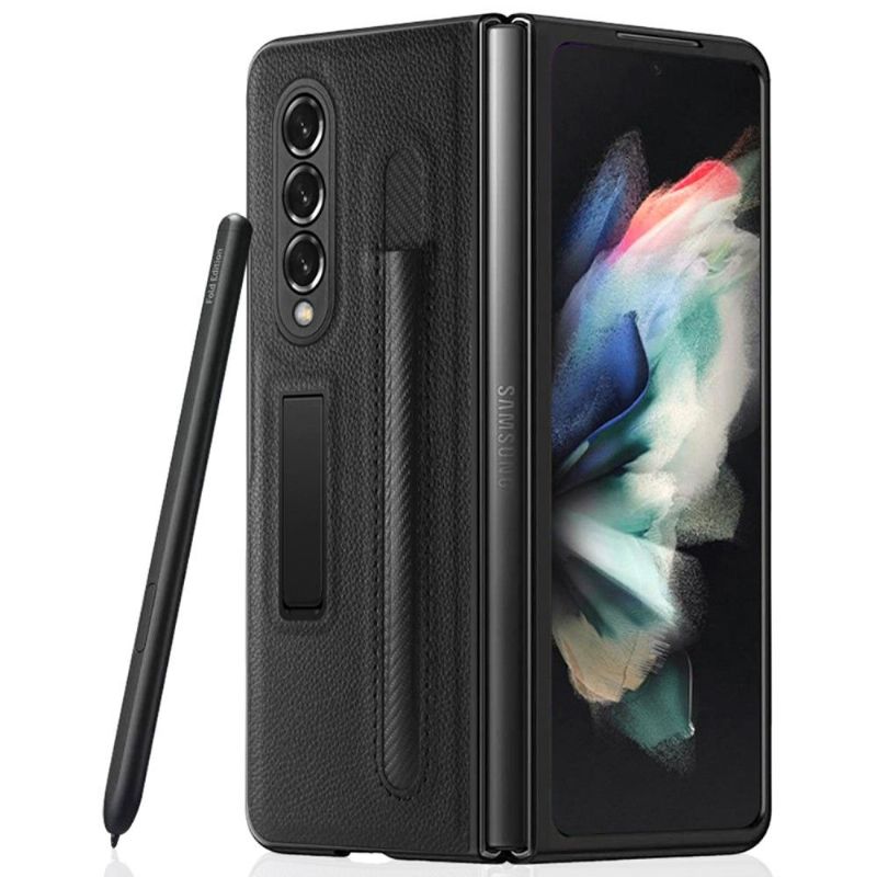 Kryty Na Mobil Na Samsung Galaxy Z Fold 3 5G Flipové Pouzdro Koženkový Držák Doteku