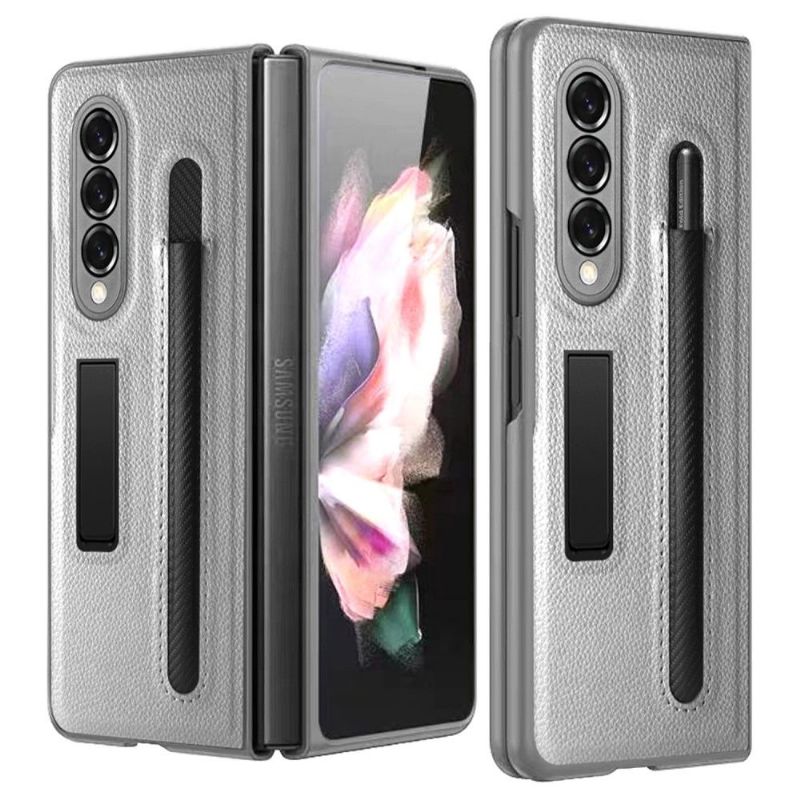 Kryty Na Mobil Na Samsung Galaxy Z Fold 3 5G Flipové Pouzdro Koženkový Držák Doteku
