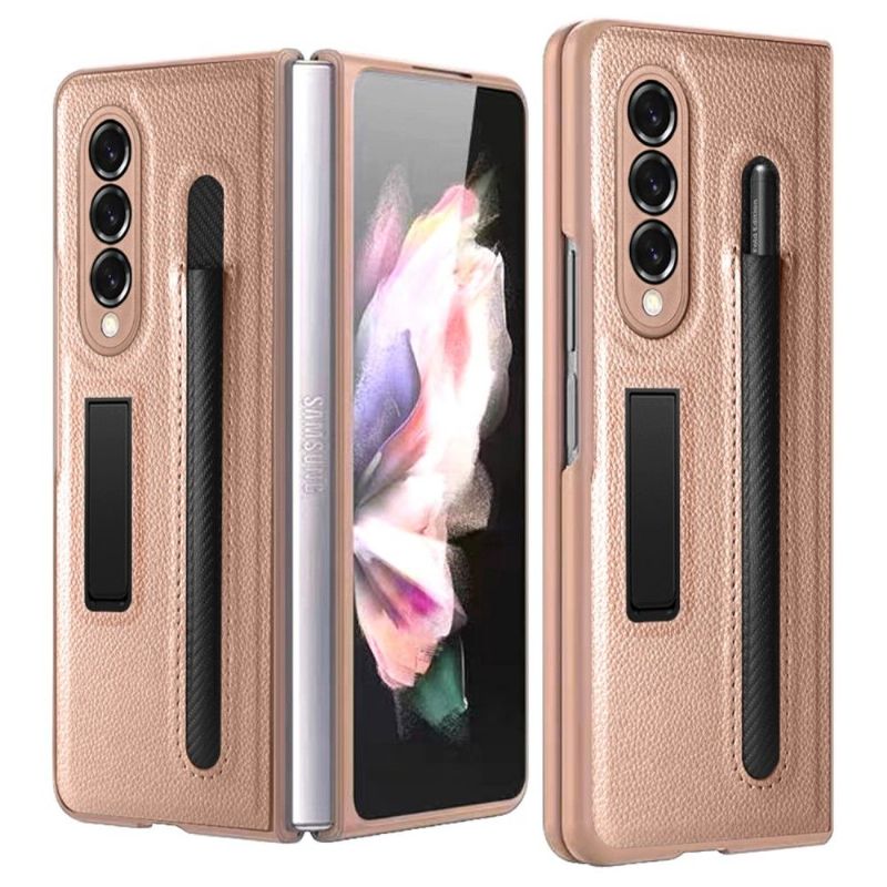 Kryty Na Mobil Na Samsung Galaxy Z Fold 3 5G Flipové Pouzdro Koženkový Držák Doteku