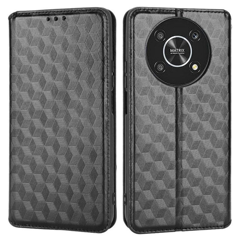 Kryty Na Mobil Na Honor Magic 4 Lite 5G Flipové Pouzdro Kožený Efekt 3d Textury