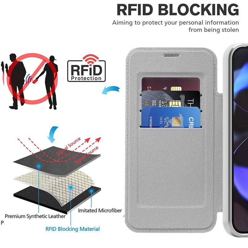 Kožené Pouzdro Folio Google Pixel 10 / 10 Pro Prošívaný Kompatibilní S Magsafe