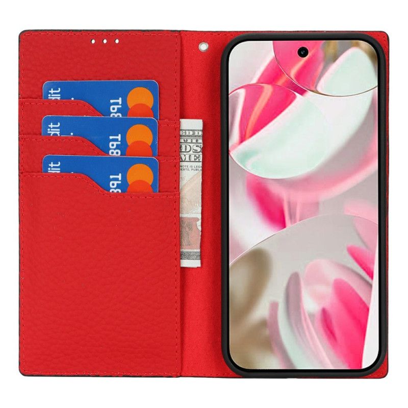 Kožené Pouzdro Google Pixel 10 / 10 Pro Kryty Na Mobil Texturovaný Kožený Řemínek