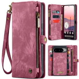 Kožený Kryt Google Pixel 10 / 10 Pro Odnímatelné Pouzdro A Poutko Na Zápěstí