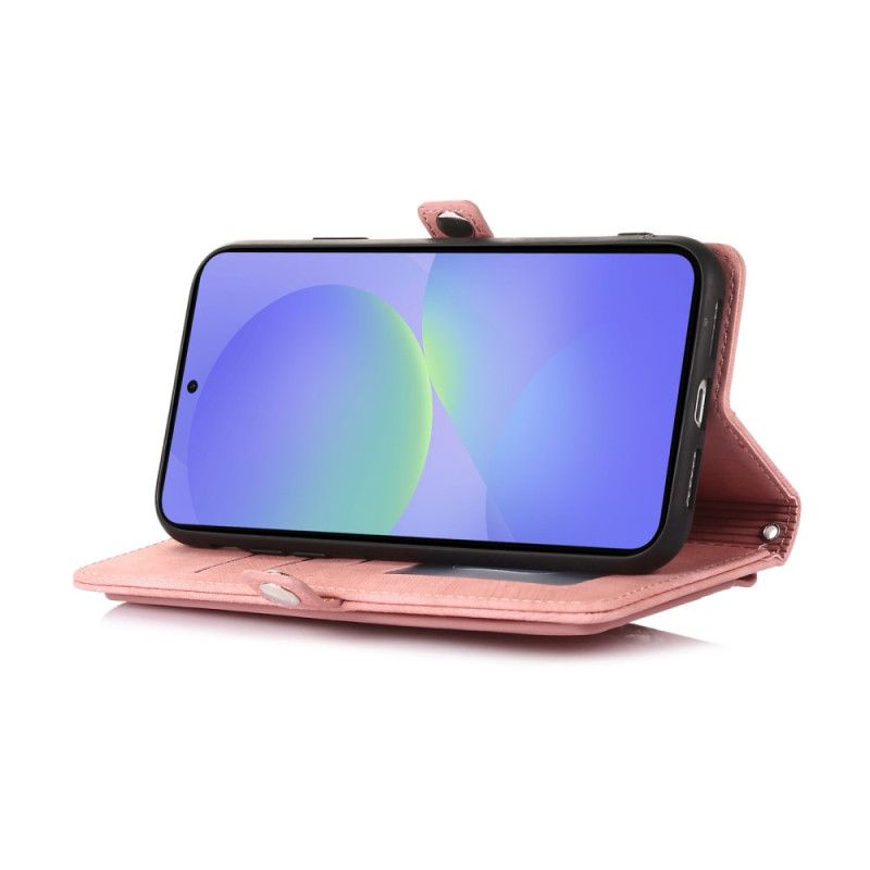 Kožený Kryt Na Google Pixel 10 / 10 Pro / 9 / Peněženka S Pro Effect Semiš