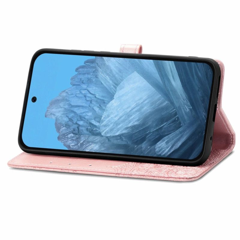 Kožený Kryt Na Google Pixel 10 / 10 Pro Barokní Mandala Řemínek