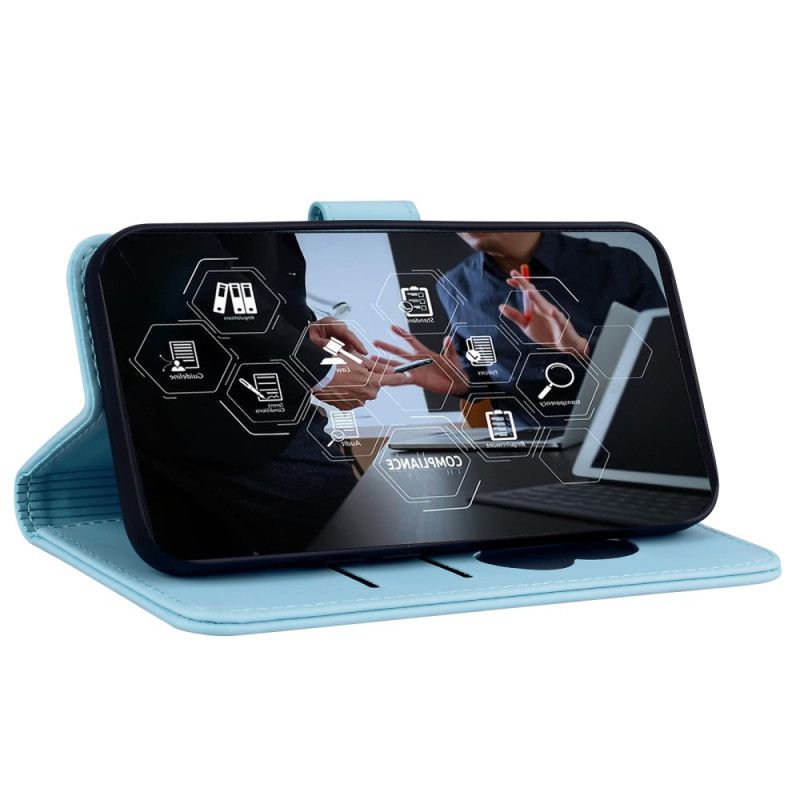 Kožený Kryt Na Google Pixel 10 / 10 Pro Kočičí Vzor