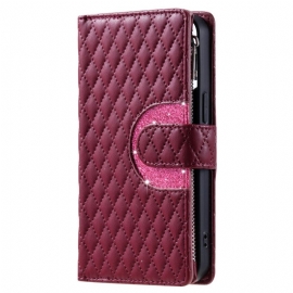 Kožený Kryt Na Google Pixel 10 / 10 Pro Prošívaná S Kapsou Na Zip