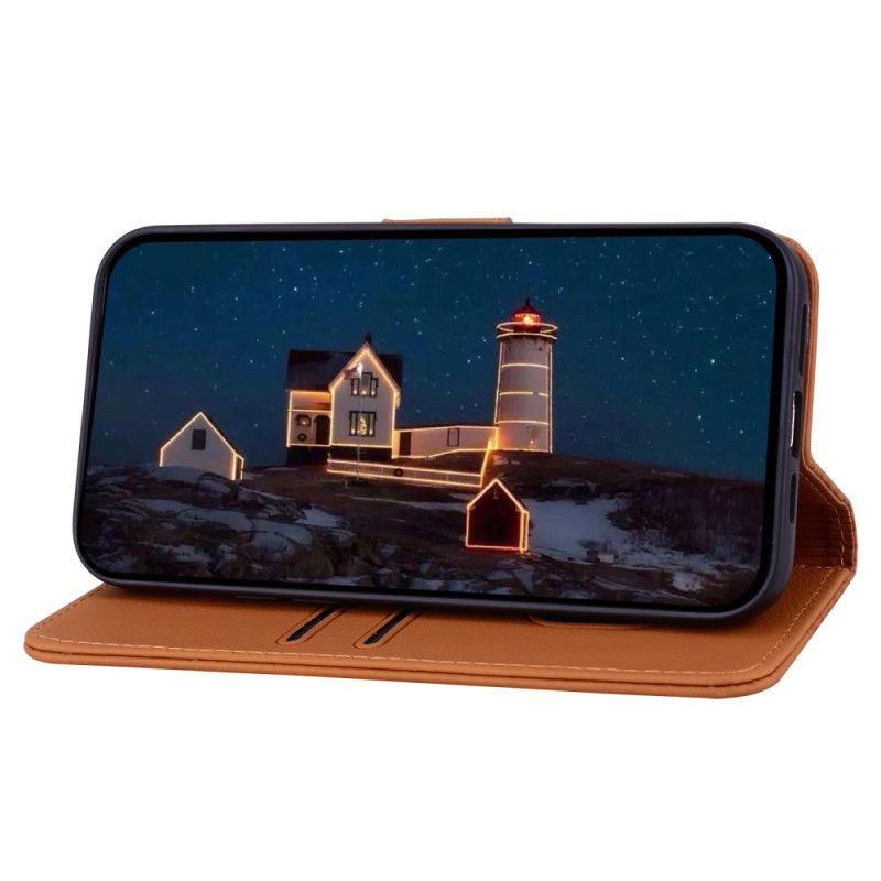 Kožený Kryt Na Google Pixel 10 / 10 Pro Úsměv A Vzor S Diamanty