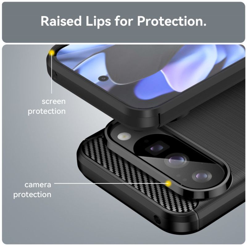 Kryt Google Pixel 10 / 10 Pro Kartáčované Uhlíkové Vlákno