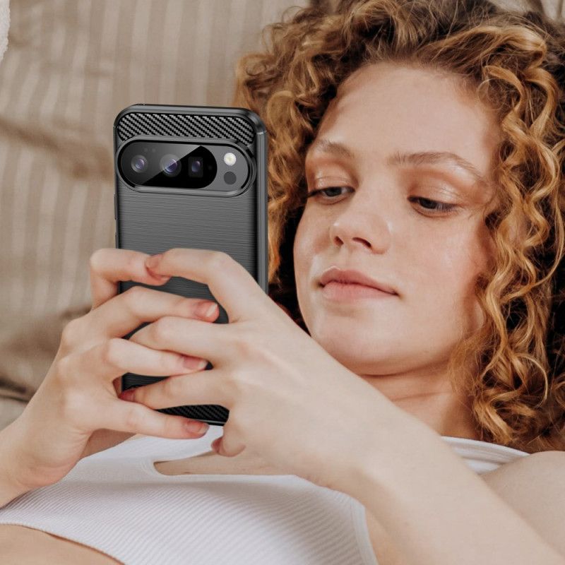 Kryt Google Pixel 10 / 10 Pro Kartáčované Uhlíkové Vlákno