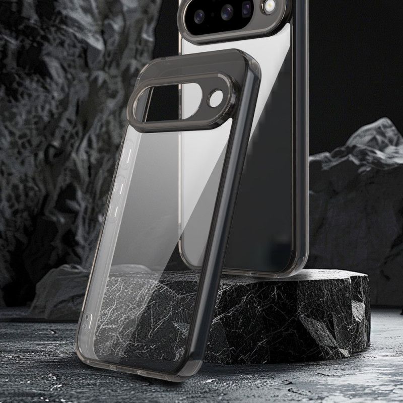 Kryt Google Pixel 10 / 10 Pro Kryty Na Mobil Průhledné S Kovovým Okrajem