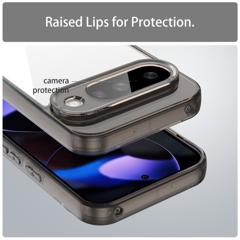 Kryt Google Pixel 10 / 10 Pro Kryty Na Mobil Průhledné S Kovovým Okrajem